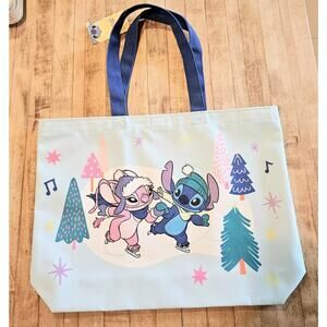 Disney Stitch Large Canvas Tote Bag with Double Straps {19" X 14”}-NEW with TAGS